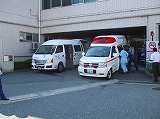 弊社の２号車と三木市消防の救急車